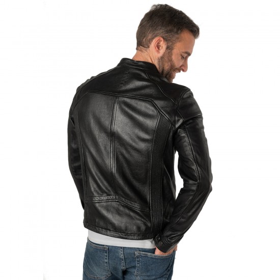 Męska skórzana kurtka 2.0 od Mauritius Czarna 2MToji