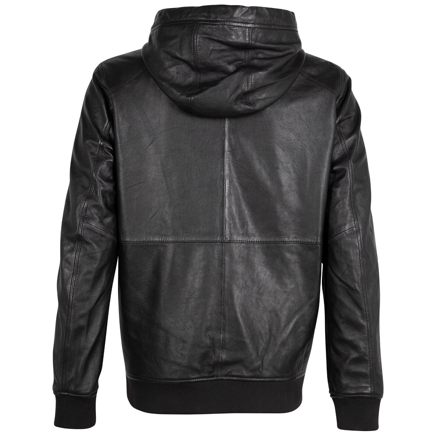 Unisex skórzana bluza z kapturem 2.0 od Mauritius czarna 2MYonji – Kurtki skórzane