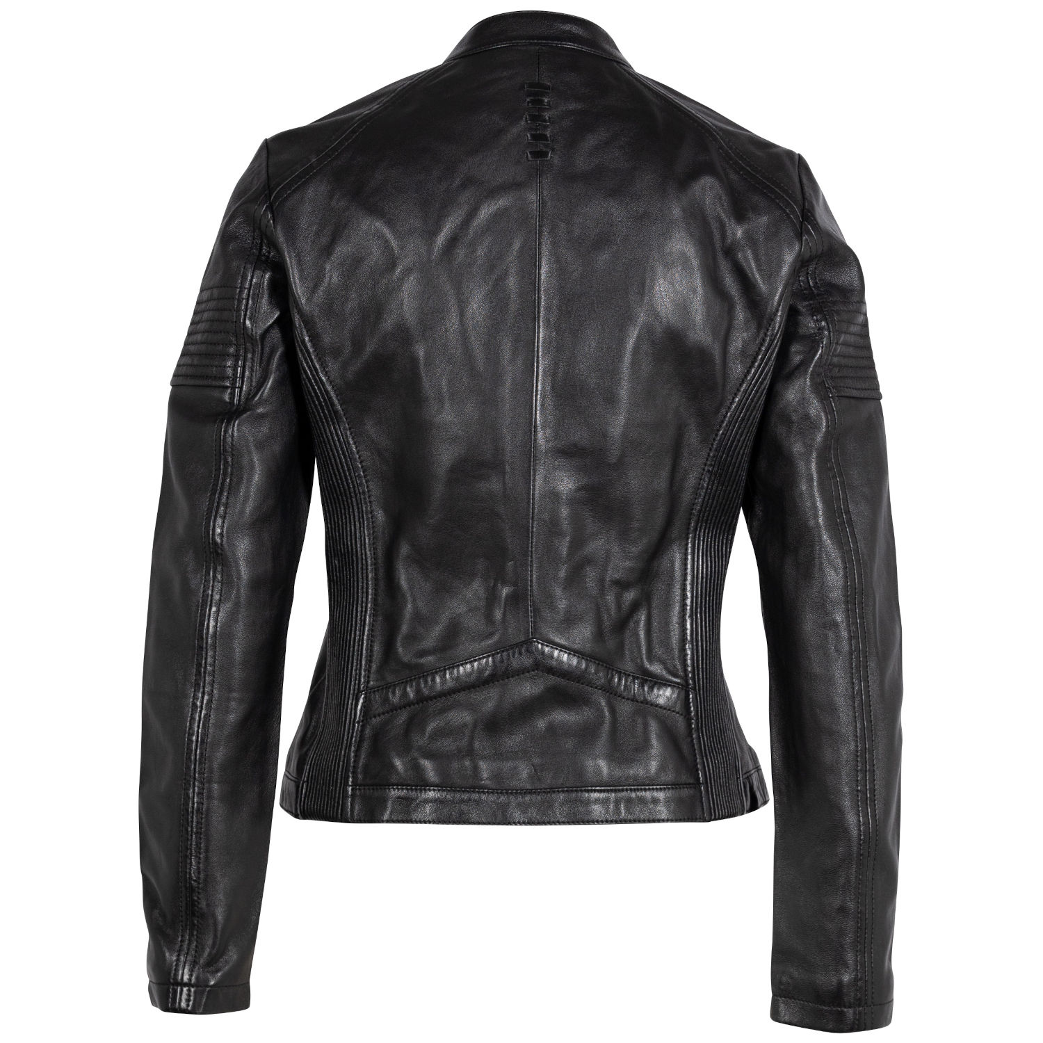 Kurtka skórzana damska 2.0 od Mauritius Czarna 2Wima – Kurtki skórzane