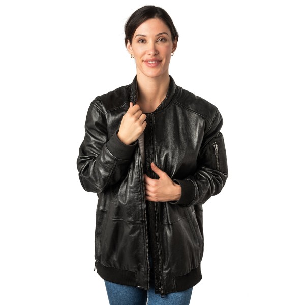 Unisex Leather Jacket 2.0 by Mauritius Black 2WKaira