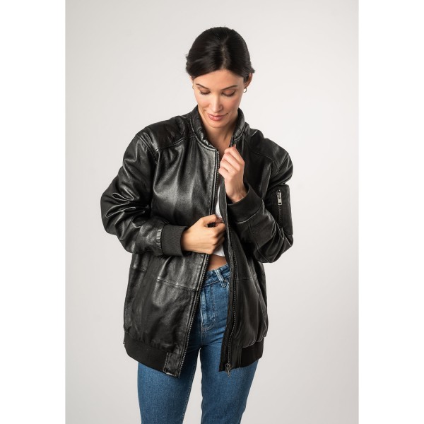 Unisex Leather Jacket 2.0 by Mauritius Black 2WKaira – Kurtki skórzane — fotografia 6