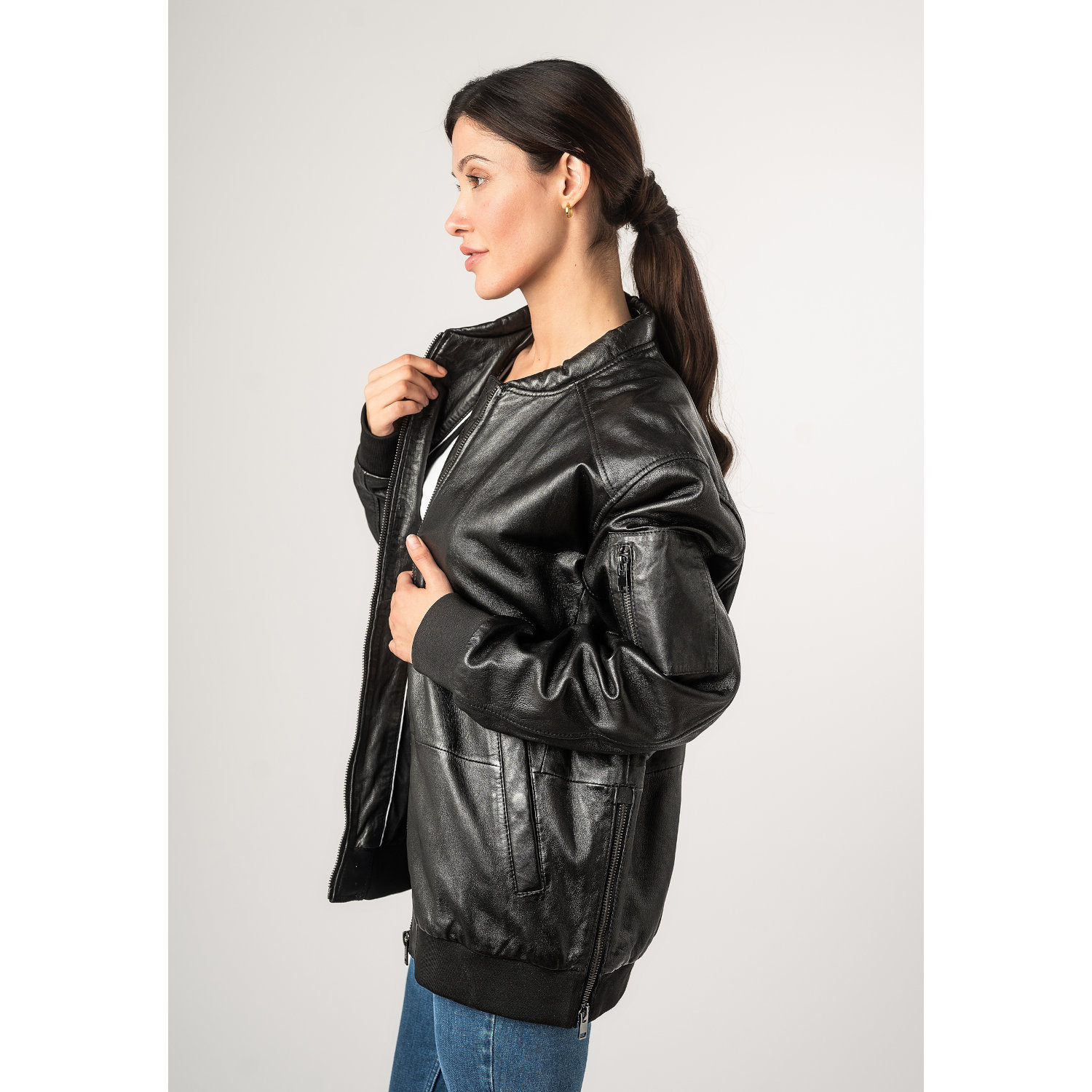 Unisex Leather Jacket 2.0 by Mauritius Black 2WKaira – Kurtki skórzane