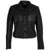 Damska krótka skórzana kurtka 2.0 Mauritius Czarna 2Wmarine – Kurtki skórzane