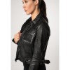 Damska krótka skórzana kurtka 2.0 Mauritius Czarna 2Wmarine – Kurtki skórzane
