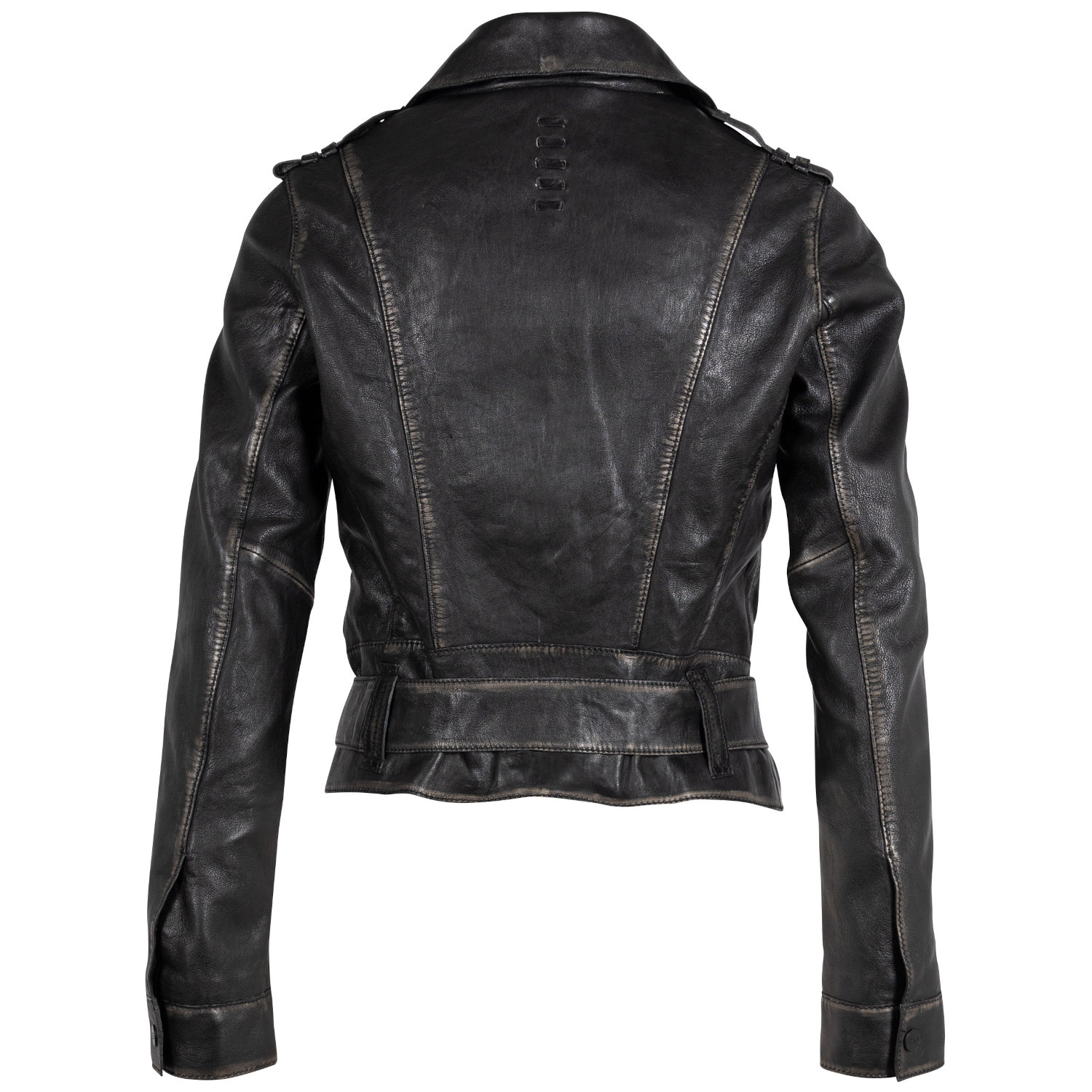 Kurtka skórzana damska 2.0 od Mauritius Vintage Black 2Wmelin – Kurtki skórzane