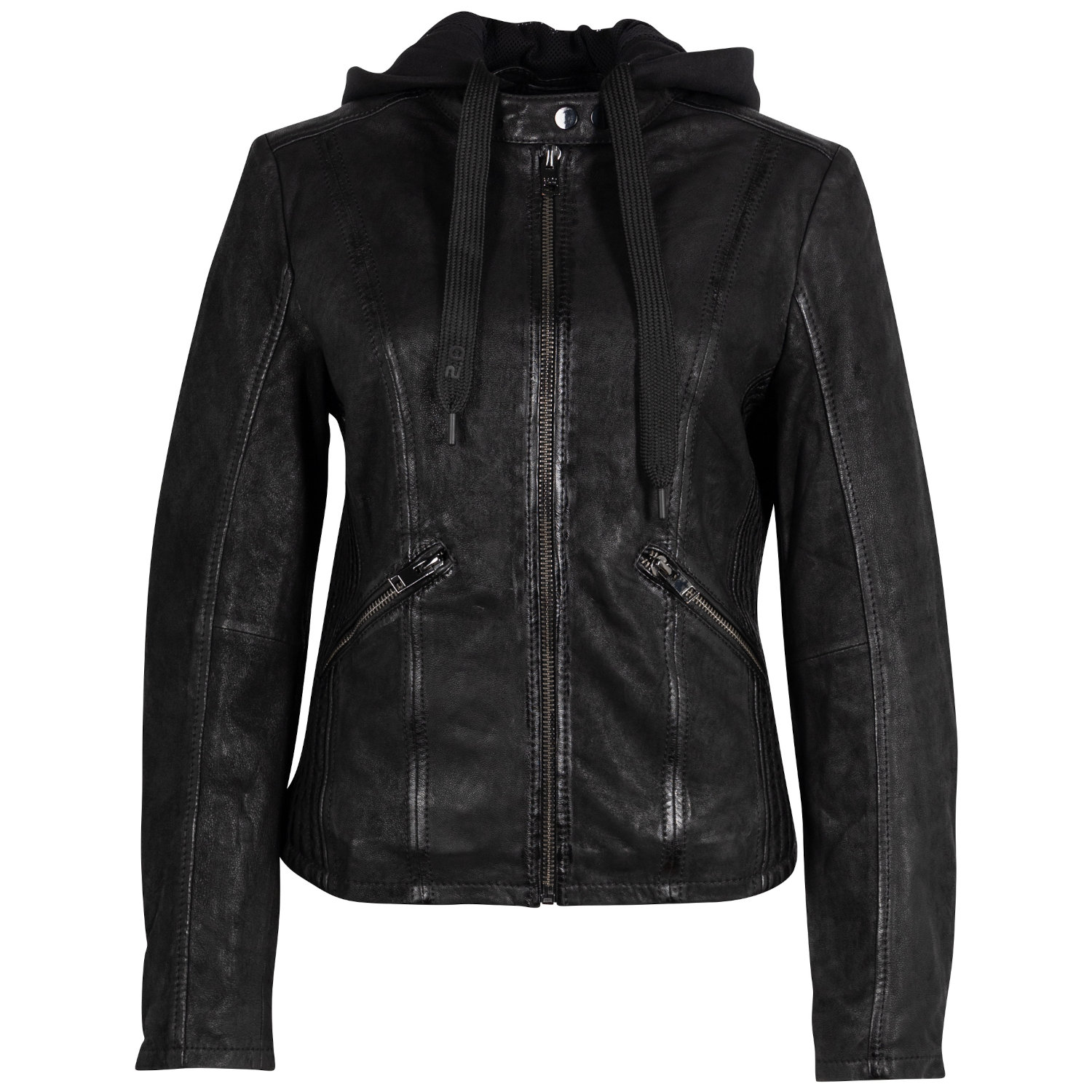 Kurtka skórzana damska 2.0 od Mauritius Czarna 2Wnadya – Kurtki skórzane