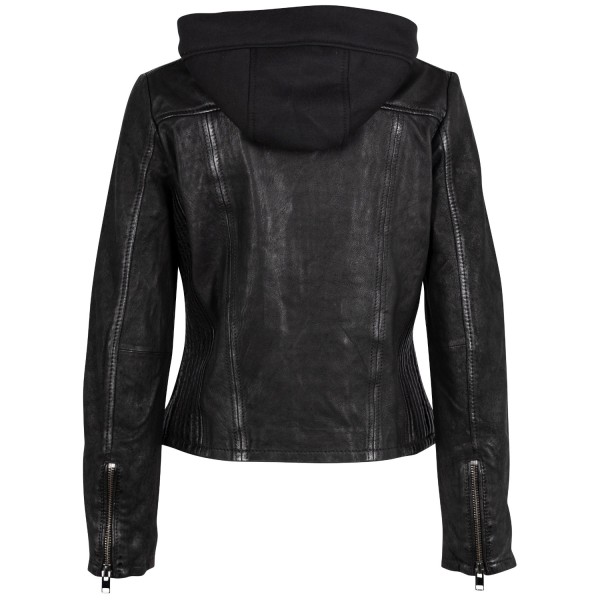 Kurtka skórzana damska 2.0 od Mauritius Czarna 2Wnadya