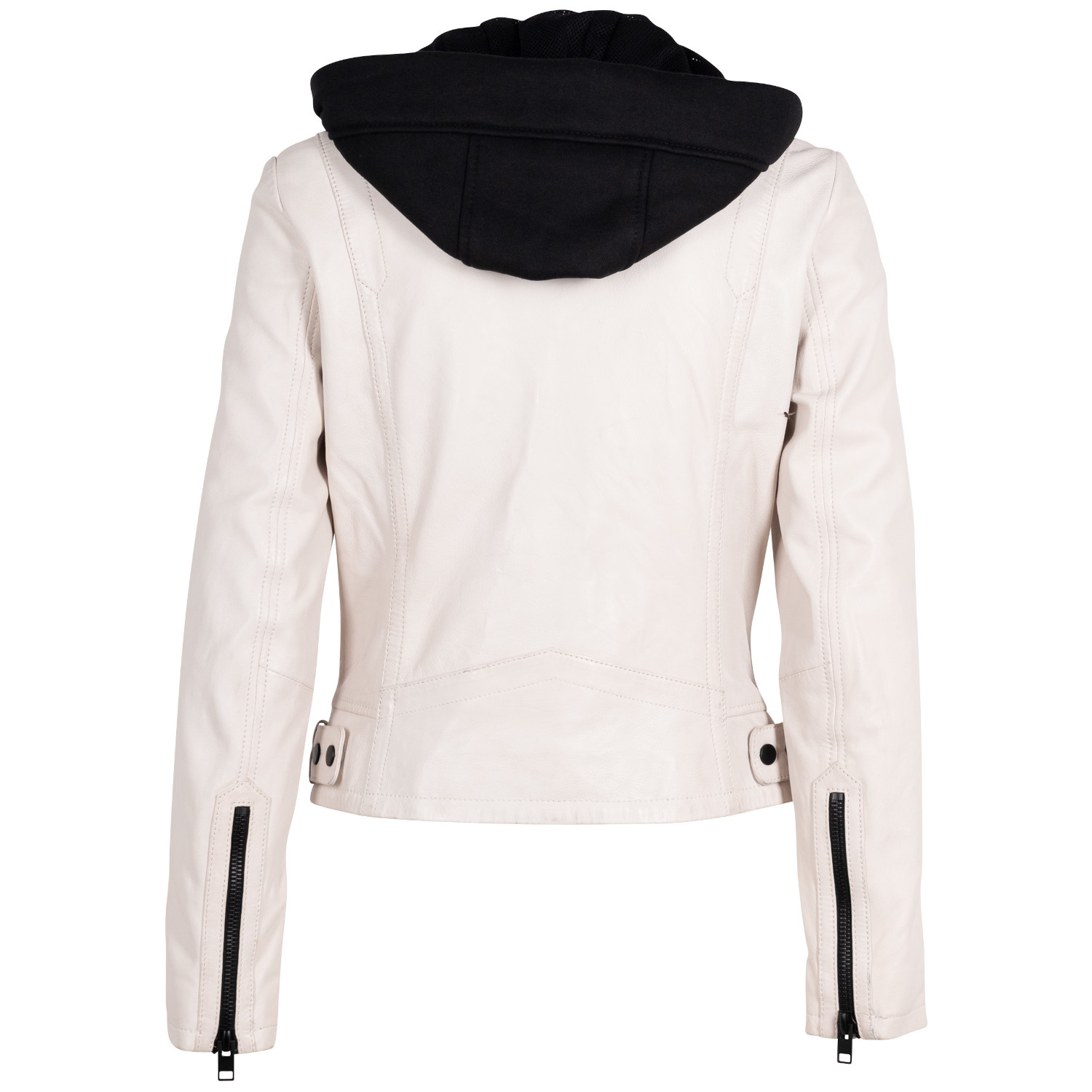 Kurtka skórzana damska 2.0 od Mauritius biała 2Wrinko – Kurtki skórzane