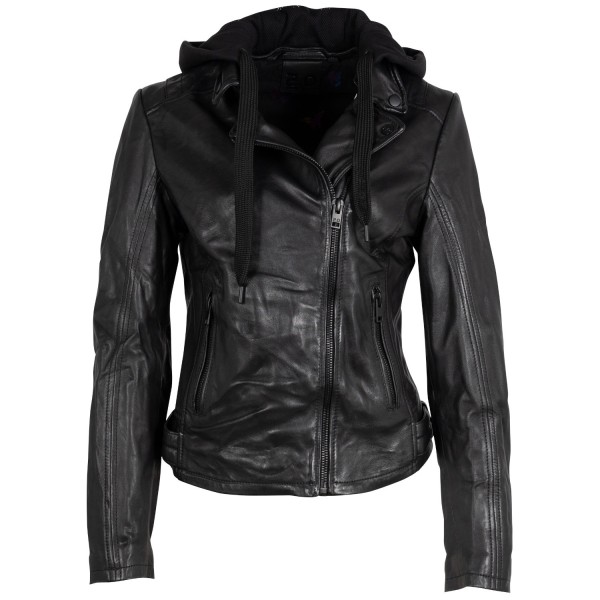 Kurtka skórzana damska 2.0 od Mauritius Czarna 2Wrinko