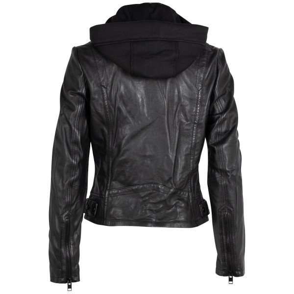 Kurtka skórzana damska 2.0 od Mauritius Czarna 2Wrinko