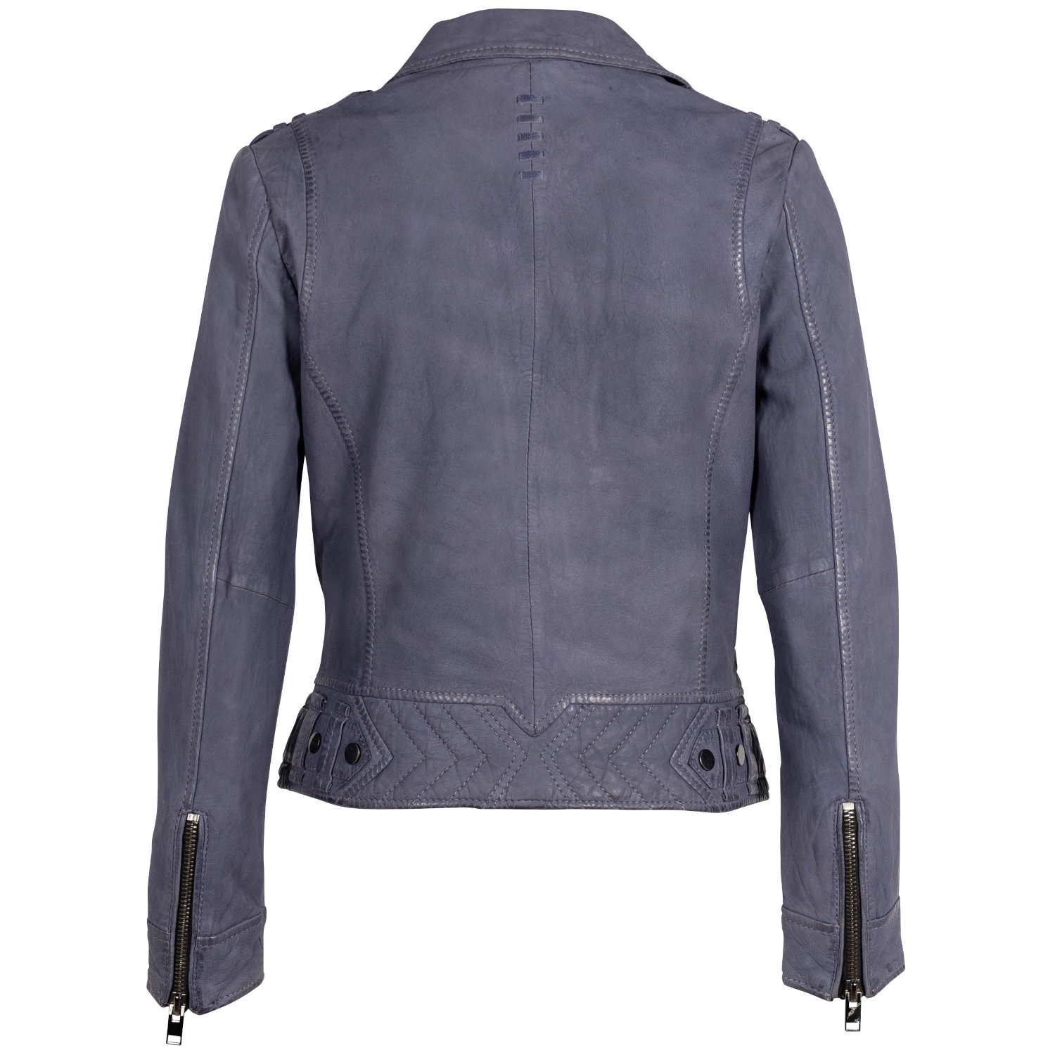 Damska skórzana kurtka 2.0 od Mauritius w kolorze ciemnofioletowym 2Wtashi – Kurtki skórzane