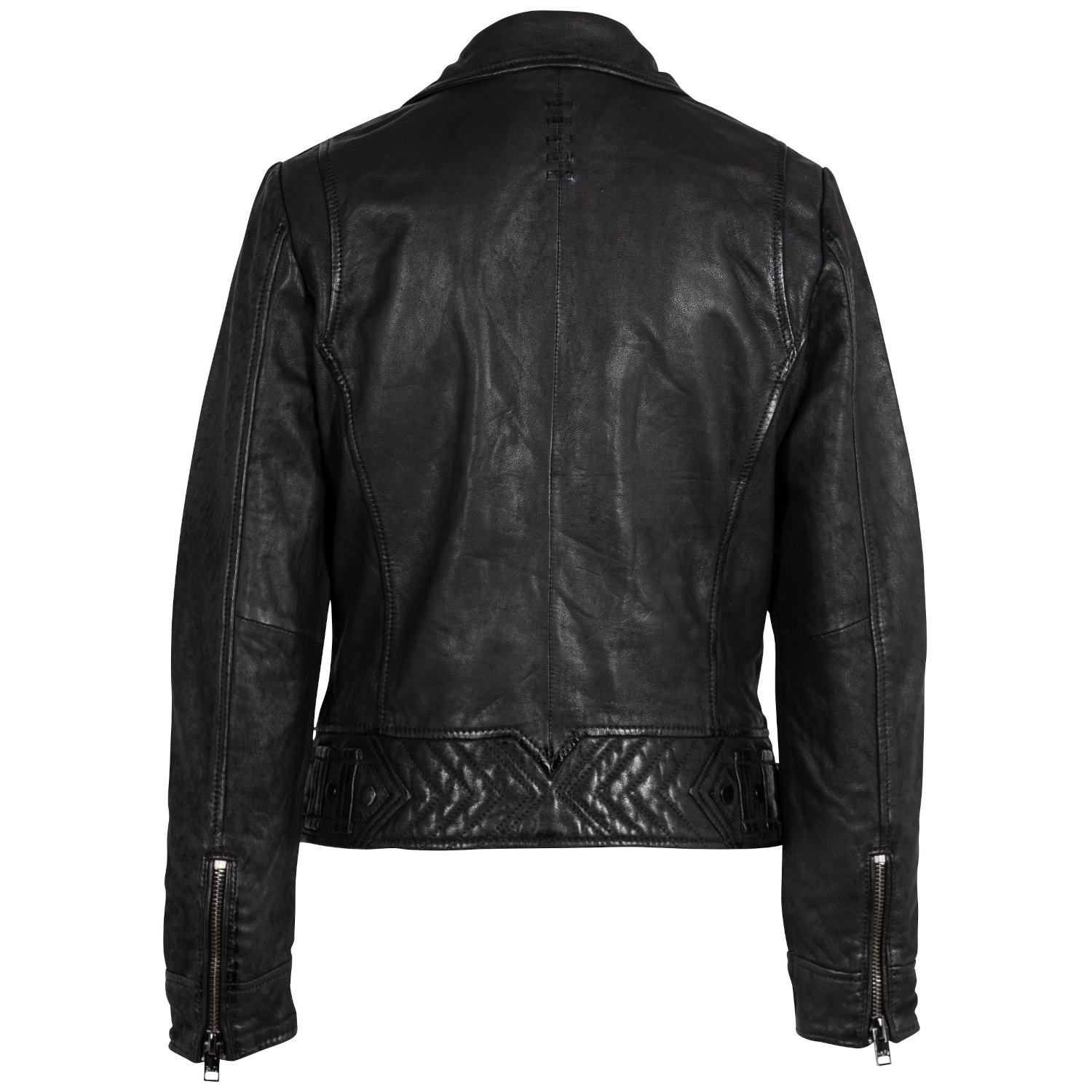 Kurtka skórzana damska 2.0 od Mauritius, czarna 2Wtashi – Kurtki skórzane