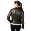 Kurtka skórzana damska 2.0 od Mauritius Czarna/Czarna 2Wwona – Kurtki skórzane