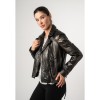 Kurtka skórzana damska 2.0 od Mauritius Czarna/Czarna 2Wwona – Kurtki skórzane