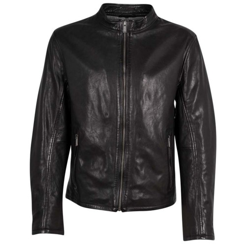 Męska skórzana kurtka Deercraft Czarna DMBelfast