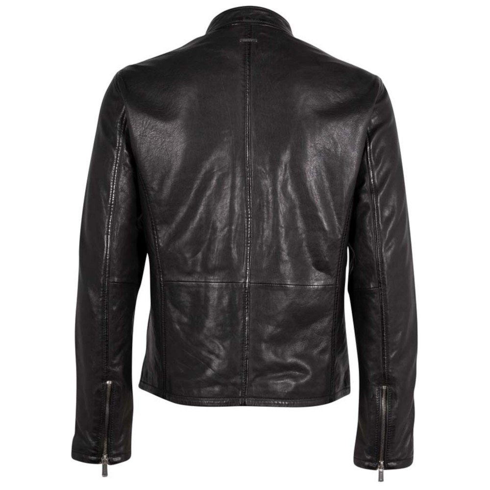 Męska skórzana kurtka Deercraft Czarna DMBelfast