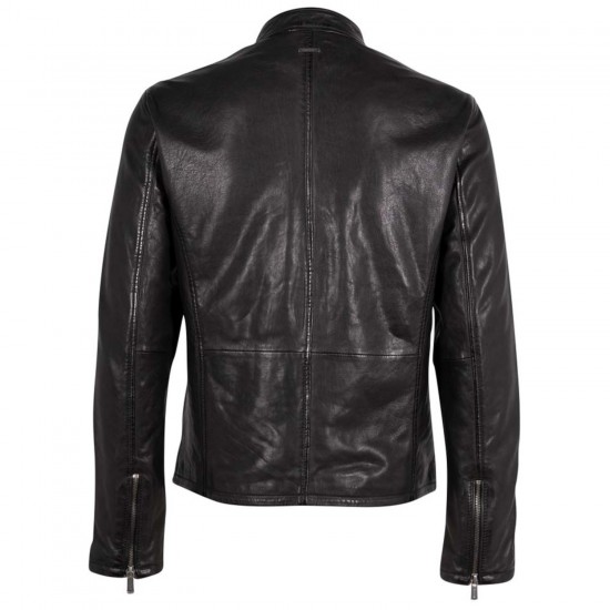 Męska skórzana kurtka Deercraft Czarna DMBelfast