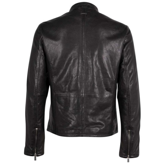 Męska skórzana kurtka Deercraft Czarna DMBelfast