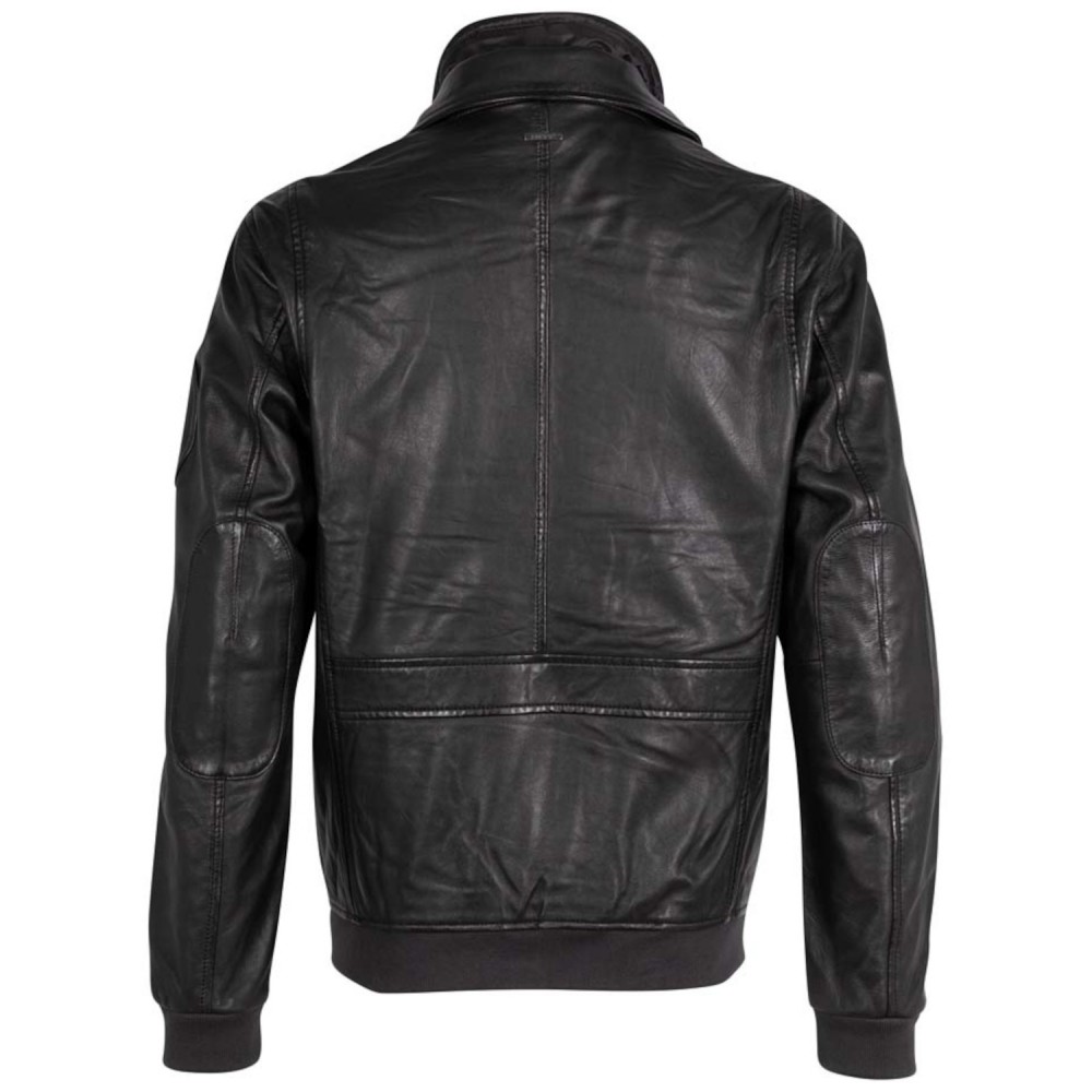 Męska skórzana kurtka Deercraft Czarna DMCalgary