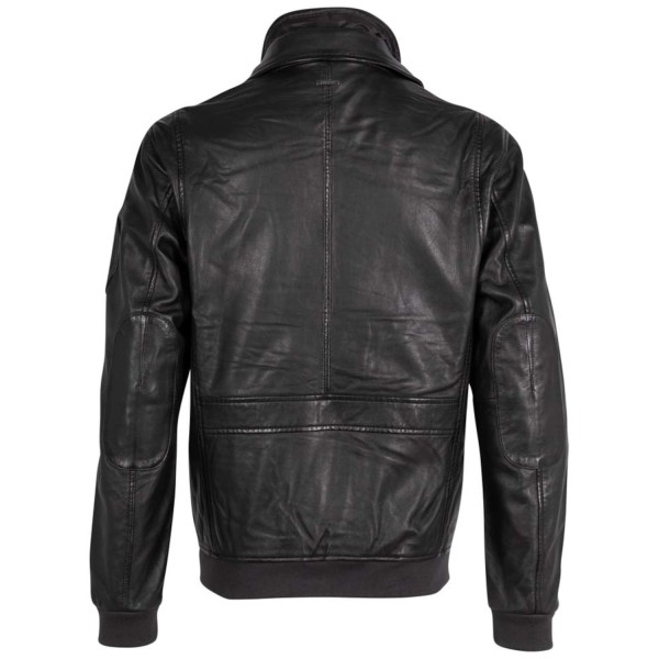 Męska skórzana kurtka Deercraft Czarna DMCalgary
