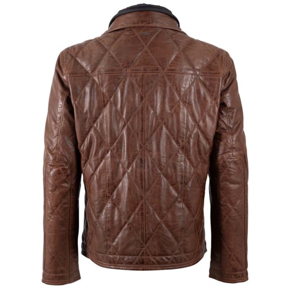 Męska skórzana kurtka Deercraft kasztanowa DMCarlsen