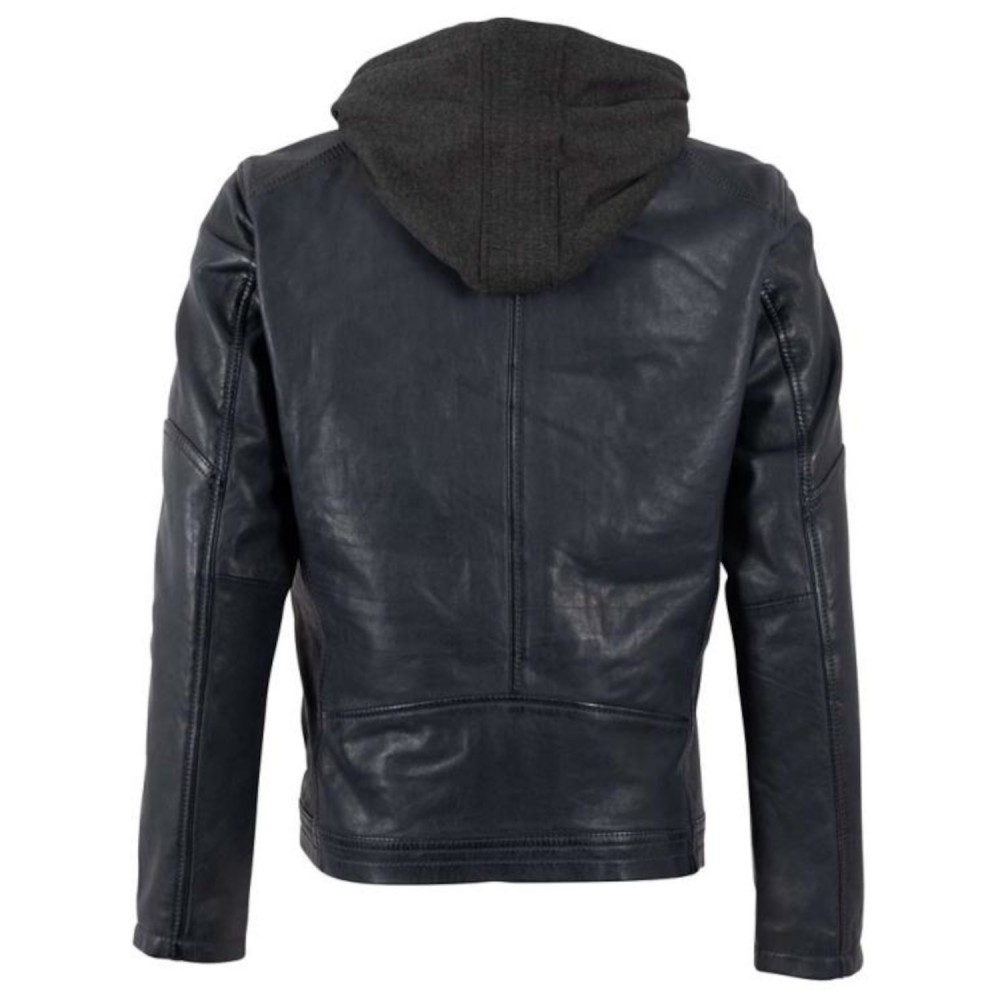 Męska skórzana kurtka Deercraft granatowa DMDorsey