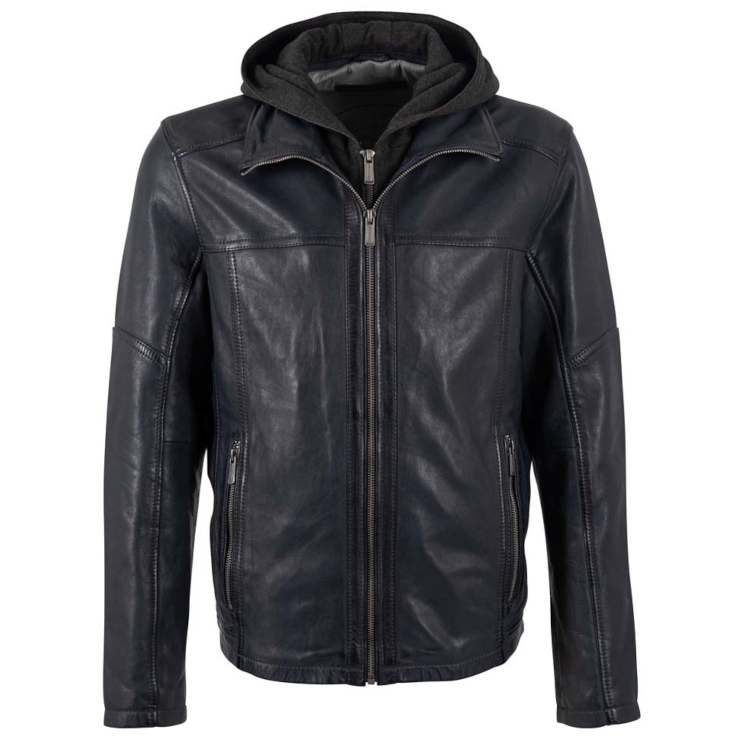 Męska skórzana kurtka Deercraft granatowa DMDorsey – Kurtki skórzane