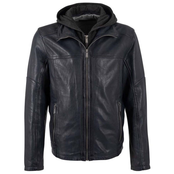 Męska skórzana kurtka Deercraft granatowa DMDorsey
