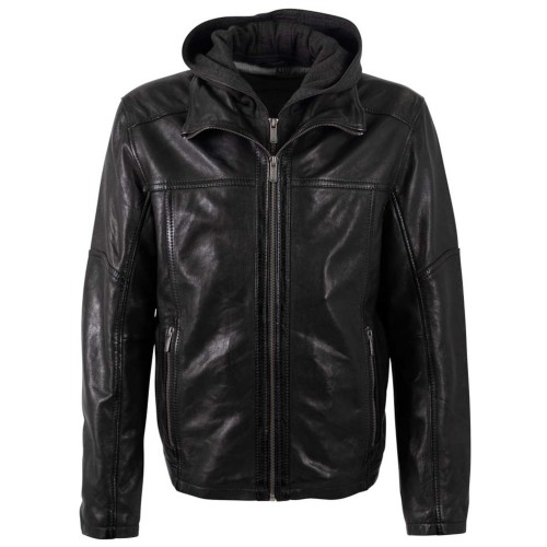 Męska skórzana kurtka Deercraft Czarna DMDorsey