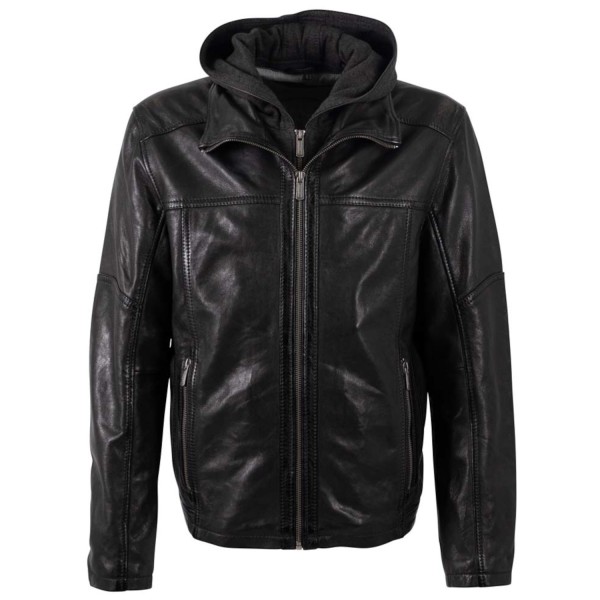 Męska skórzana kurtka Deercraft Czarna DMDorsey