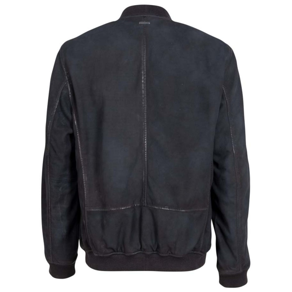 Męska skórzana kurtka Deercraft Czarna/Granatowa DMDraven