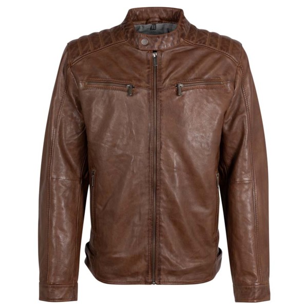 Męska skórzana kurtka Deercraft Ciemny koniak DMElvon