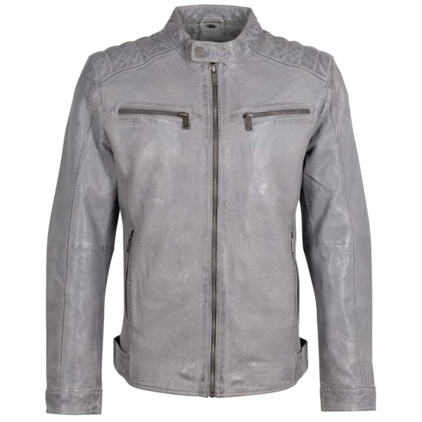 Męska skórzana kurtka Deercraft Szara DMElvon