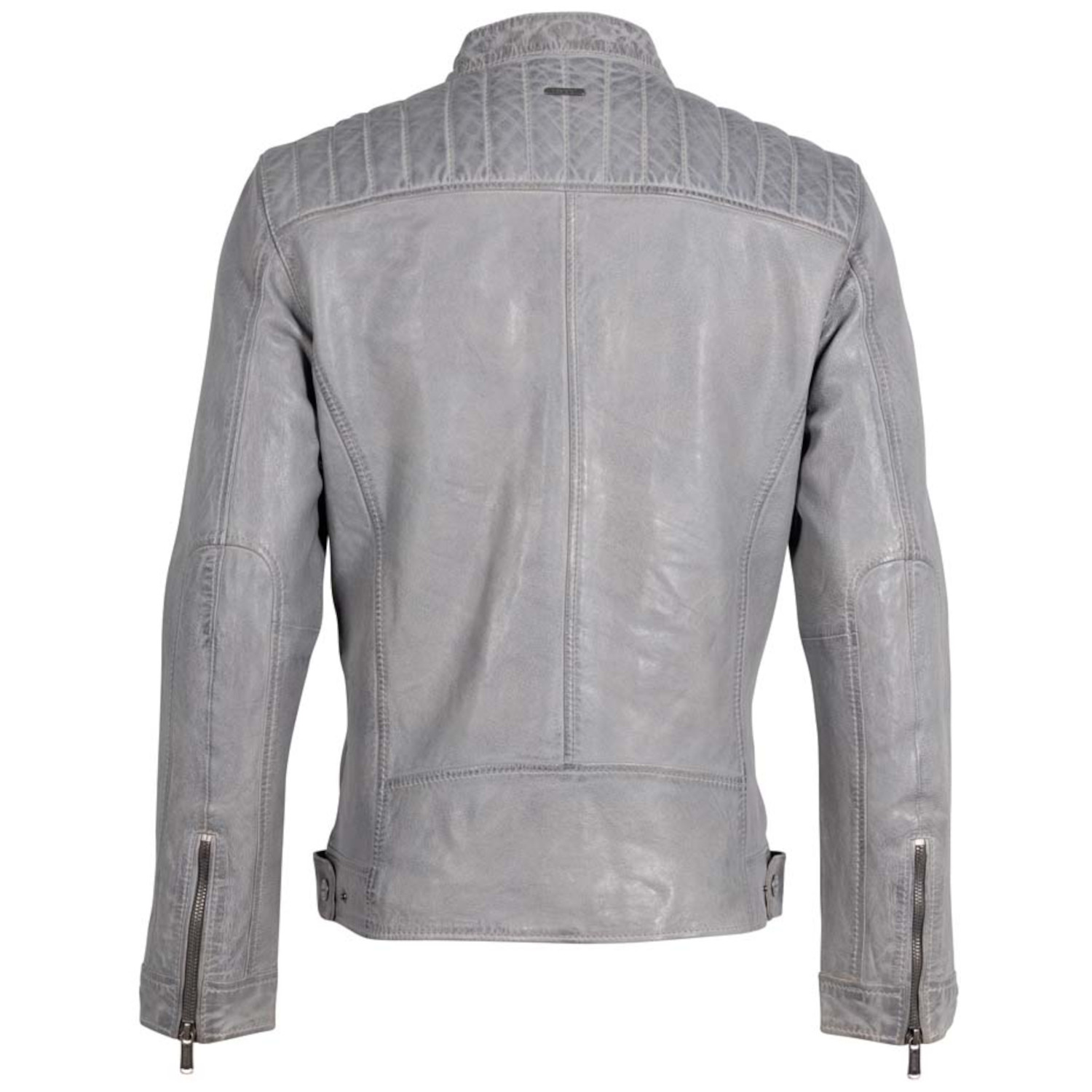 Męska skórzana kurtka Deercraft Szara DMElvon – BLACK FRIDAY