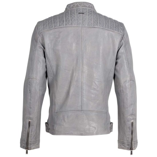 Męska skórzana kurtka Deercraft Szara DMElvon