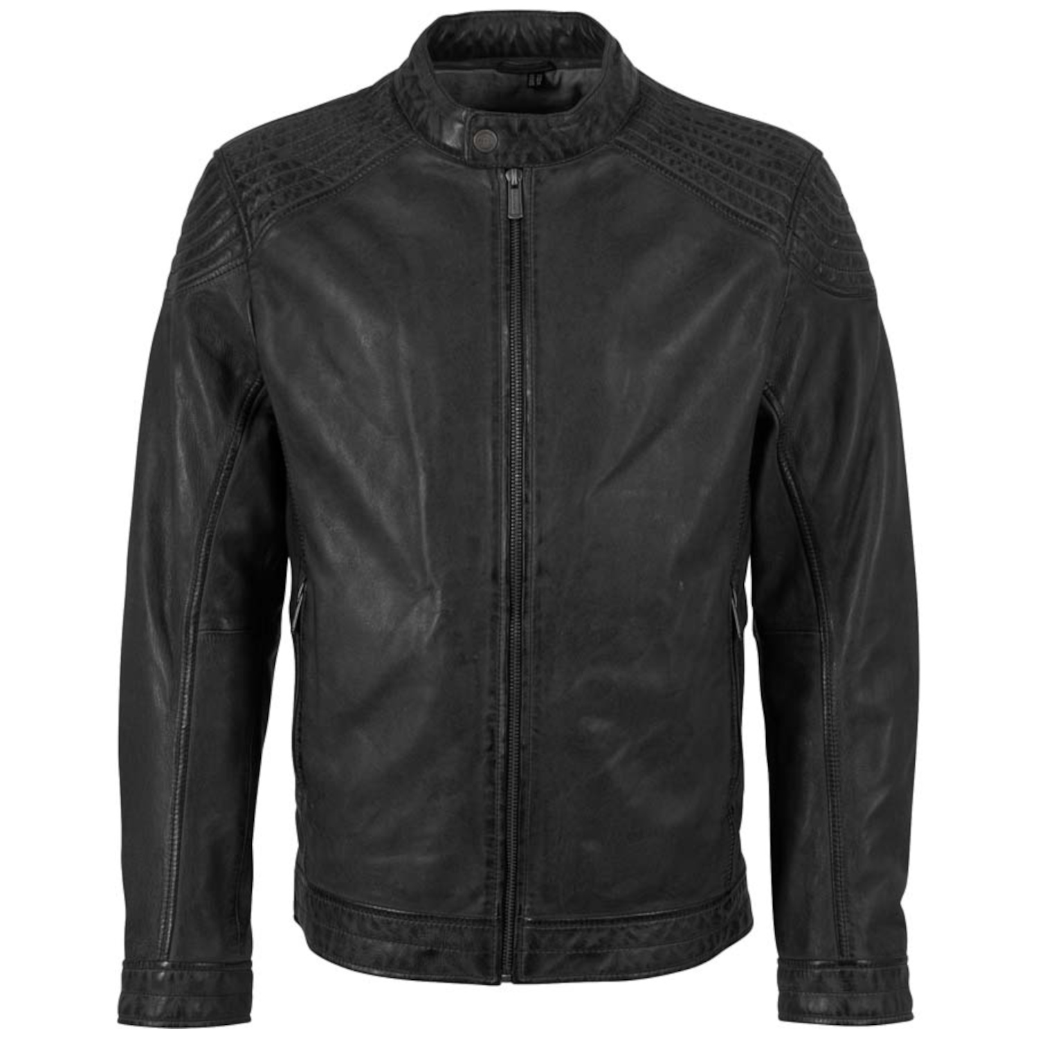 Męska skórzana kurtka Deercraft Czarna DMEzro