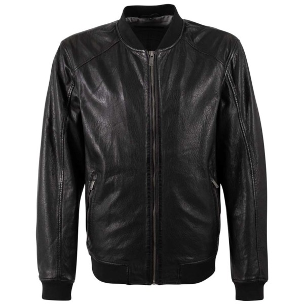 Męska skórzana kurtka Deercraft Czarna DMGiton