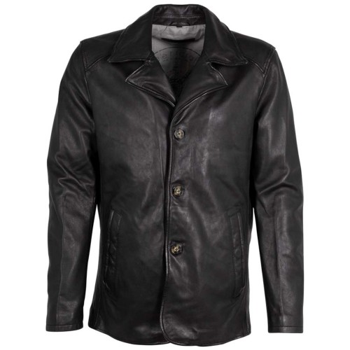 Męska skórzana kurtka Deercraft Czarna DMJacco