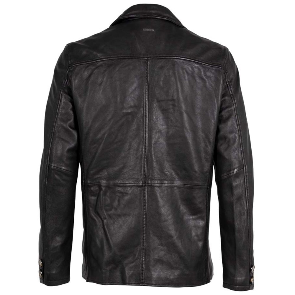 Męska skórzana kurtka Deercraft Czarna DMJacco