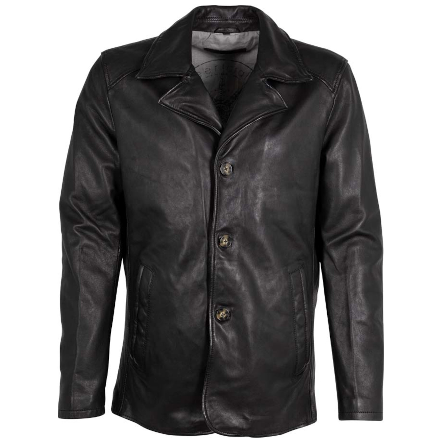 Męska skórzana kurtka Deercraft Czarna DMJacco – Kurtki skórzane