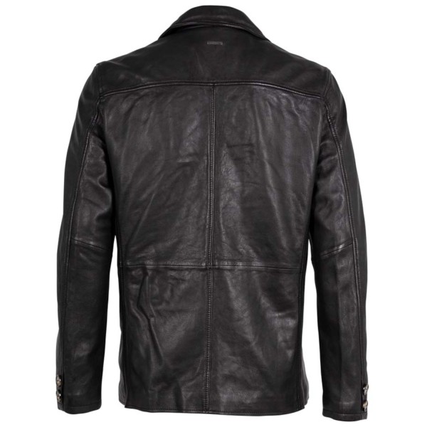 Męska skórzana kurtka Deercraft Czarna DMJacco