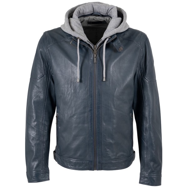 Męska skórzana kurtka Deercraft Denim Blue DMJannys