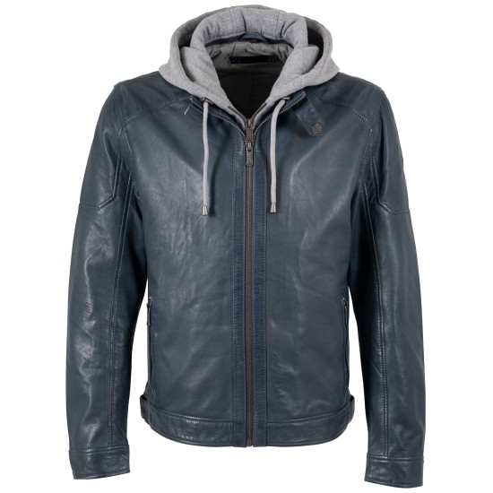 Męska skórzana kurtka Deercraft Denim Blue DMJannys