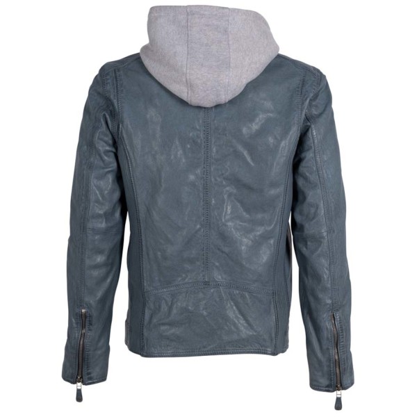 Męska skórzana kurtka Deercraft Denim Blue DMJonnes