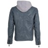 Męska skórzana kurtka Deercraft Denim Blue DMJonnes – Kurtki skórzane
