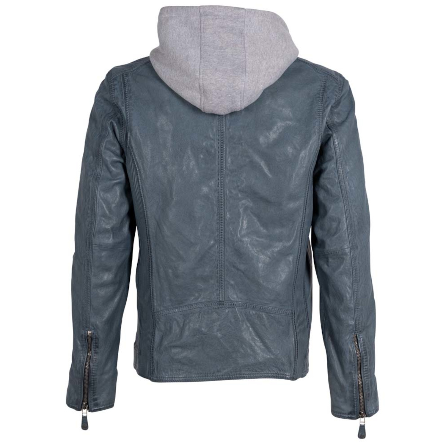 Męska skórzana kurtka Deercraft Denim Blue DMJonnes – Kurtki skórzane
