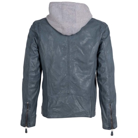Męska skórzana kurtka Deercraft Denim Blue DMJonnes