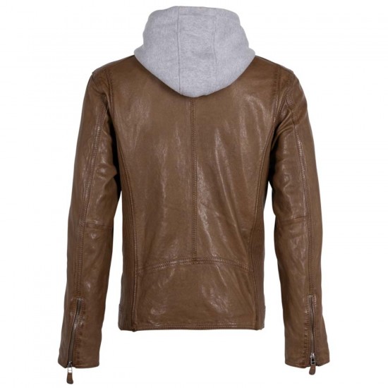 Męska skórzana kurtka Deercraft jasnobrązowa DMJonnes