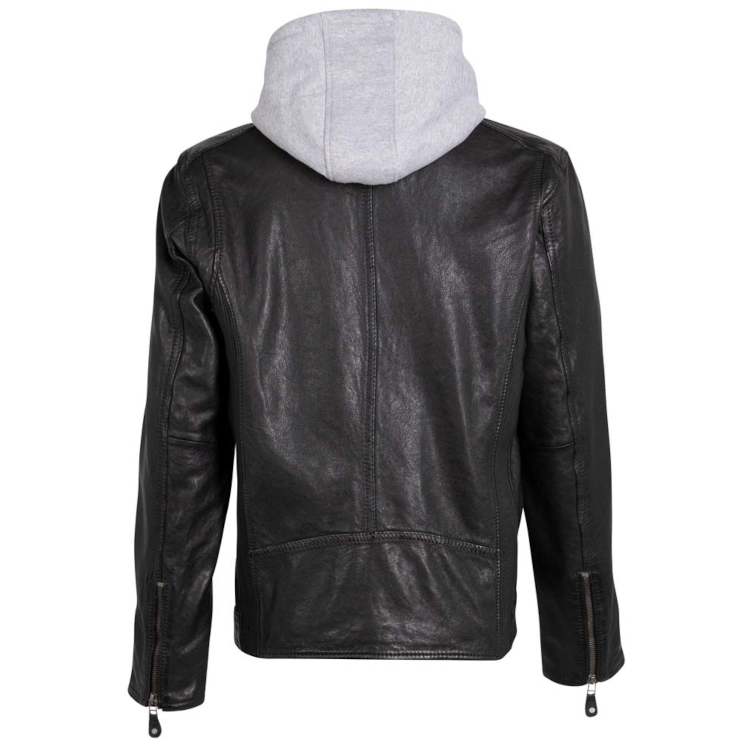 Męska skórzana kurtka Deercraft Czarna DMJonnes – Kurtki skórzane