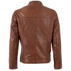 Męska skórzana kurtka Deercraft Ciemny koniak DMLoukas – Kurtki skórzane